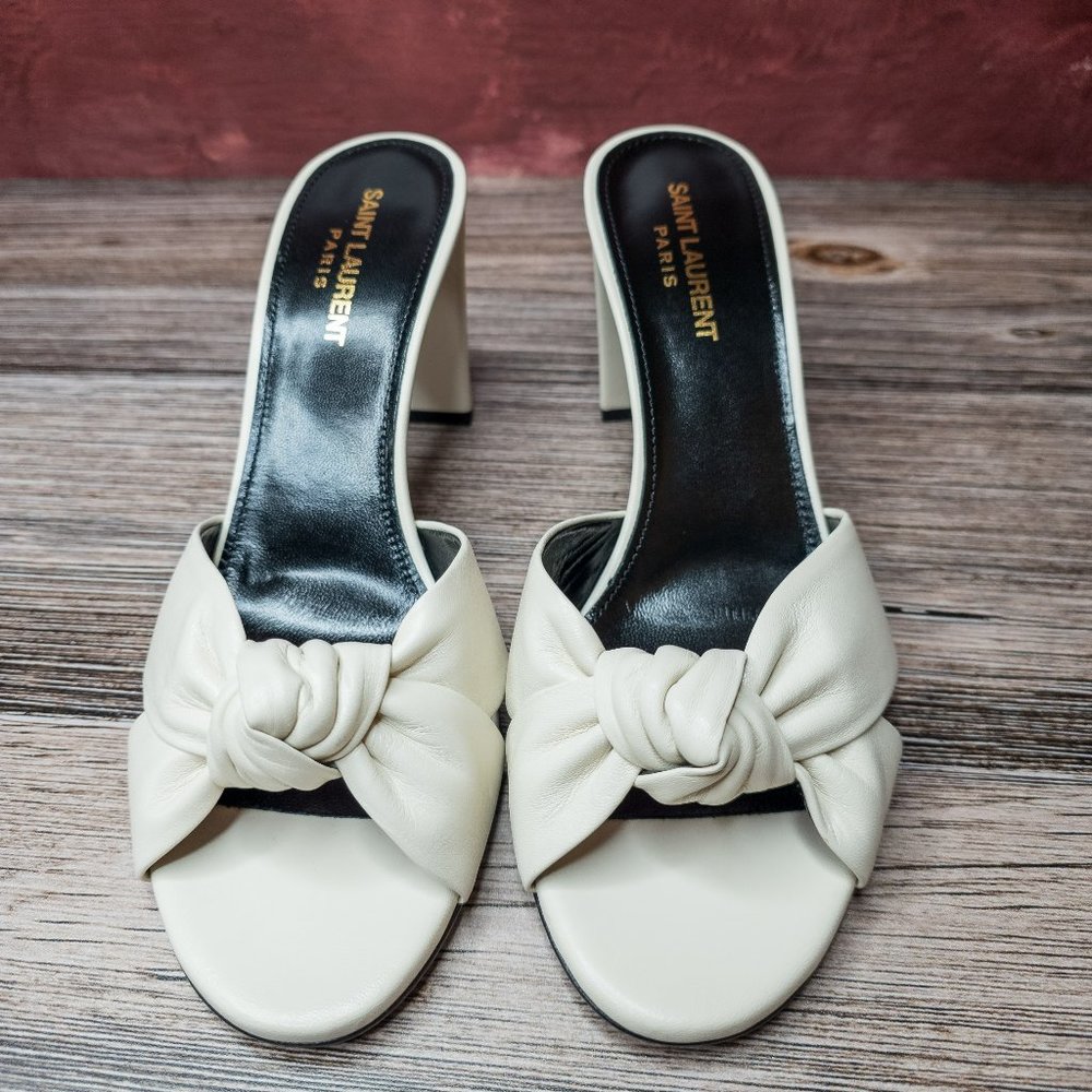 YSL Bianca 75 Mule Sandals